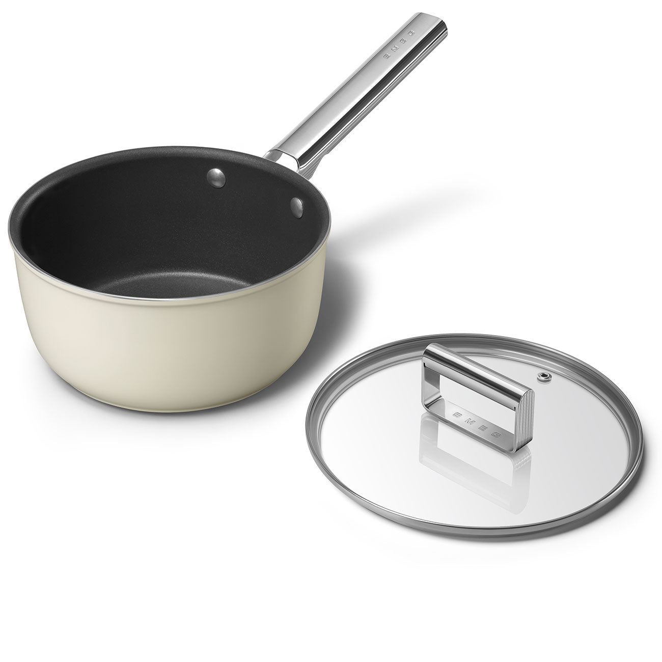 Saucepan with Lid - Cream