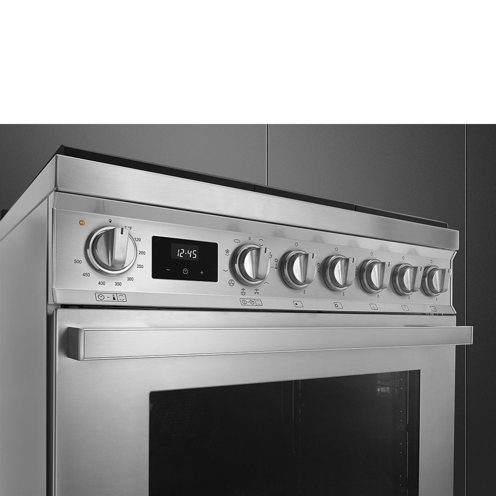 Portofino 30" Range - DUAL FUEL - Stainless Steel