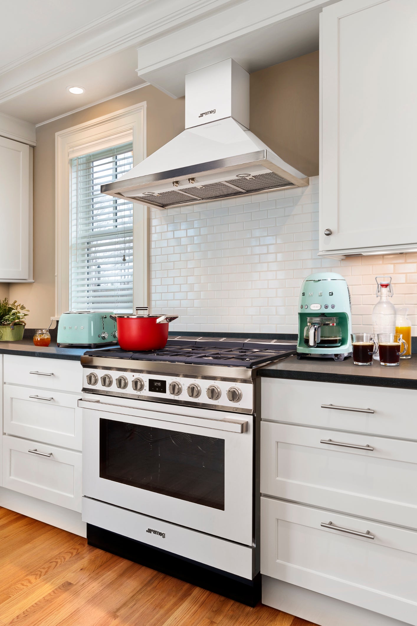 Portofino 36" Range - ALL GAS - White