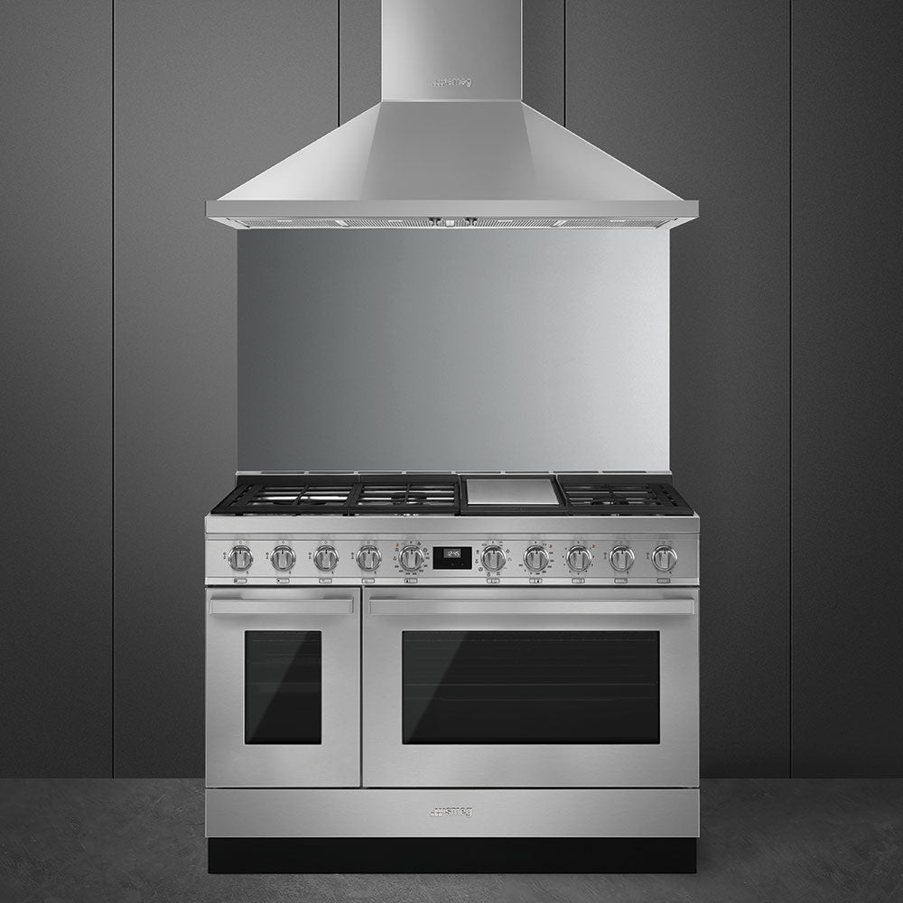 Portofino 48" Range - DUAL FUEL - Stainless Steel