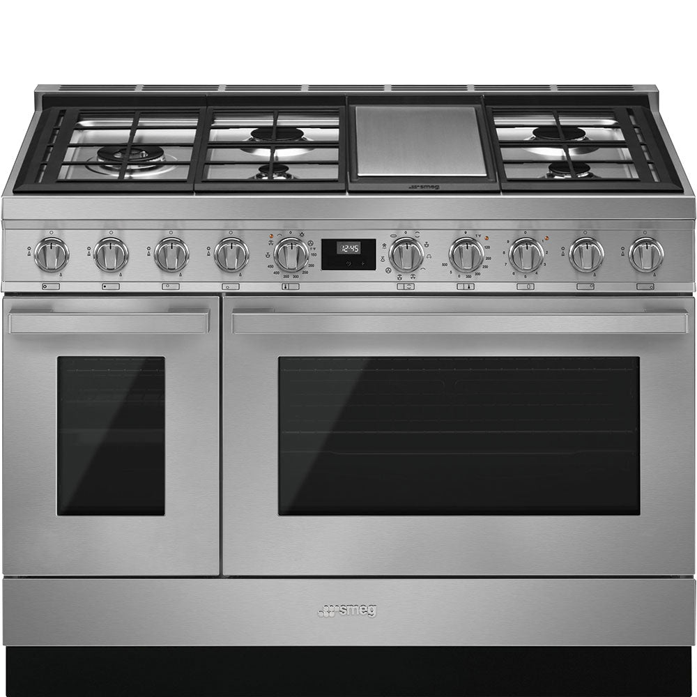 Portofino 48" Range - DUAL FUEL - Stainless Steel