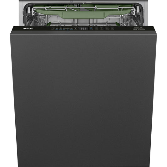 SMEG 24" Built in Dishwasher, 40 db, Single Aquastop, 15 Place Settings, Tall Tub