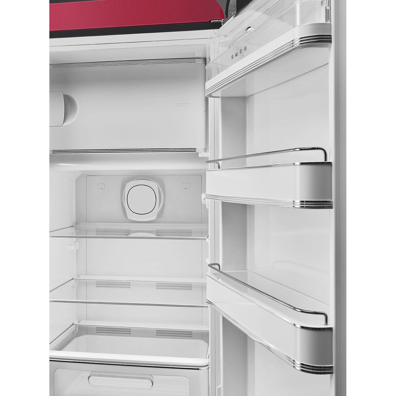 Fab28 Fridge - Ruby Red Matte (Right Hinge)