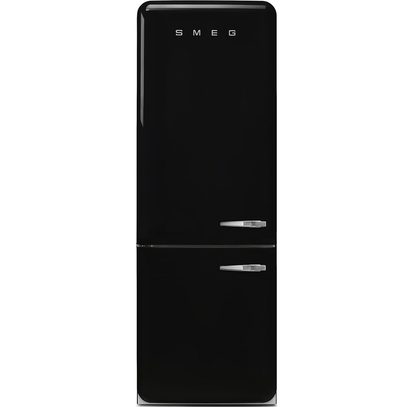FAB38 Fridge - Black (Left Hinge)