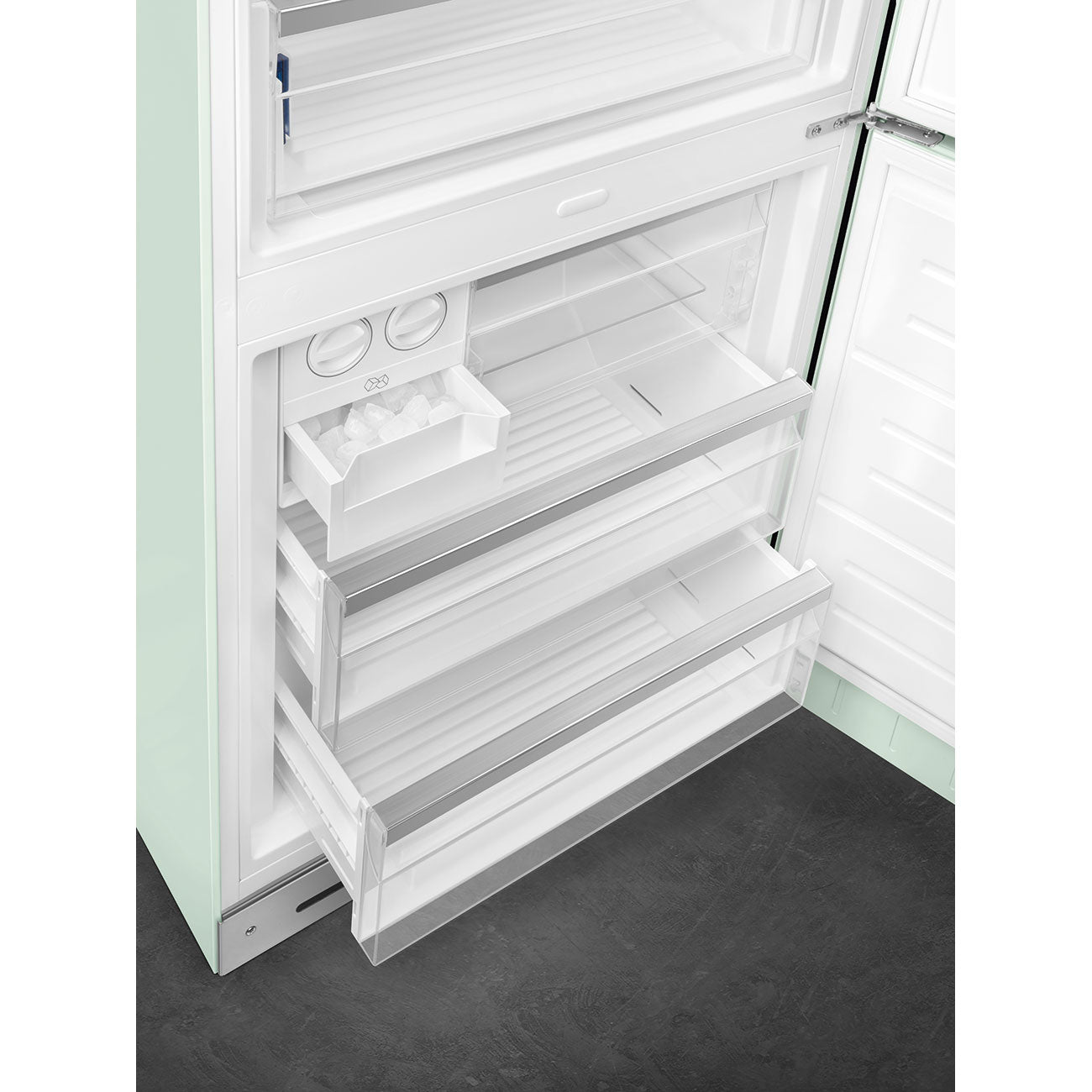 FAB38 Fridge - Pastel Green (Right Hinge)