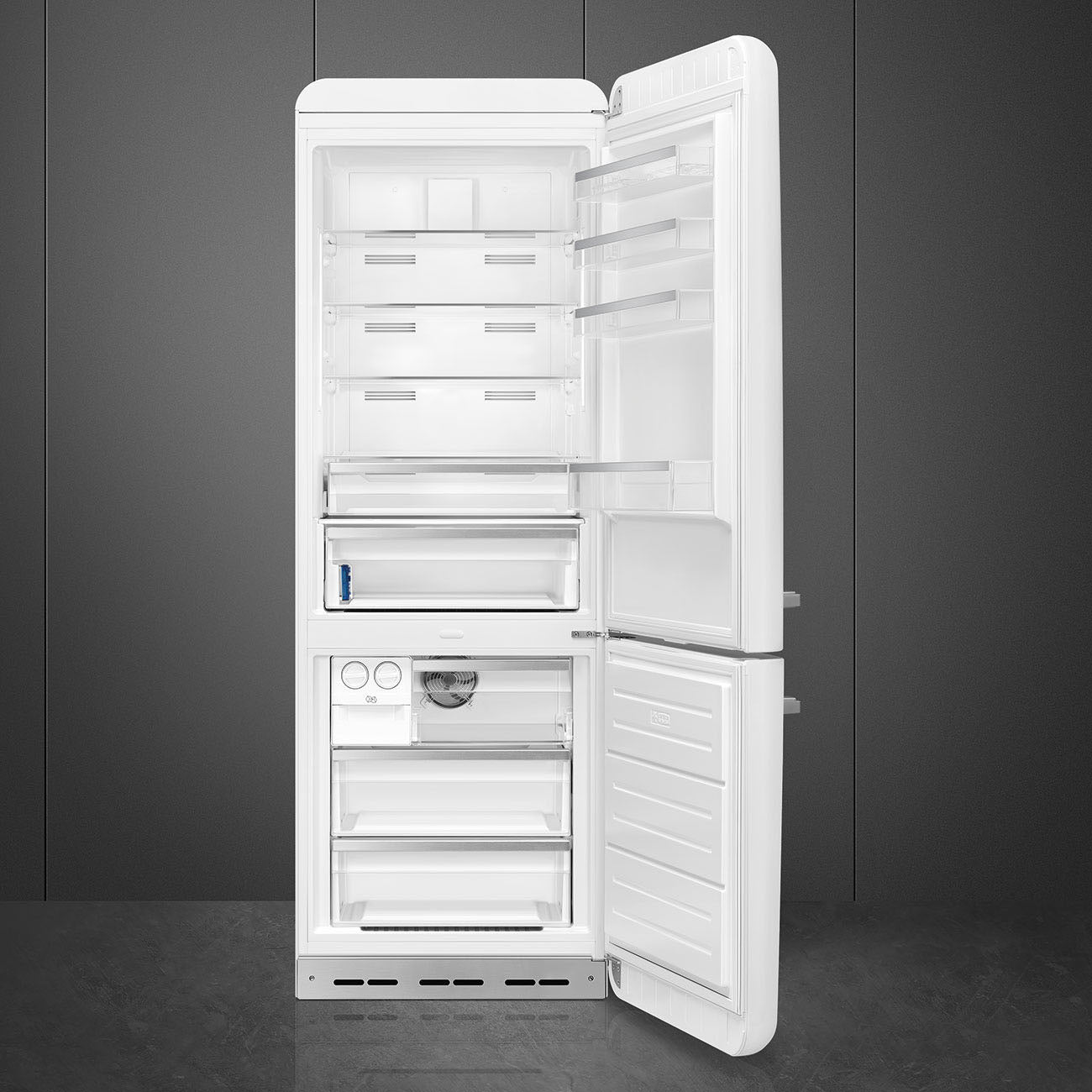 FAB38 Fridge - White (Right Hinge)