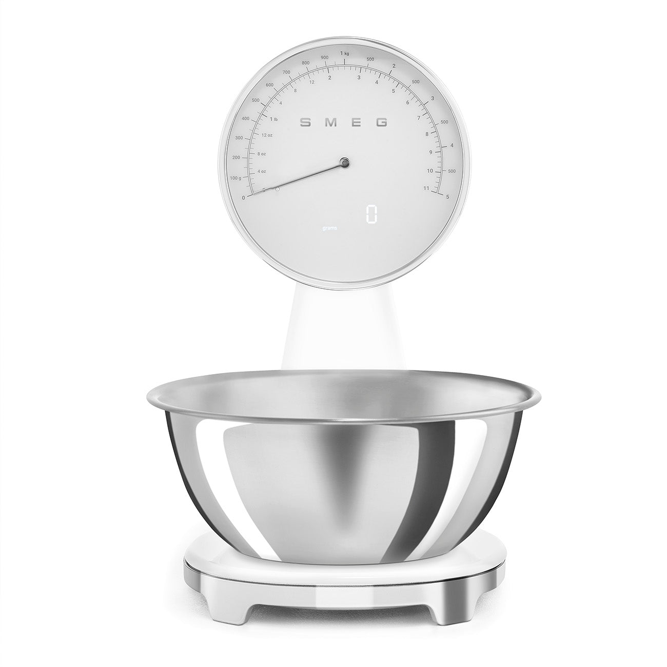 Digital Analog Kitchen Scale - White