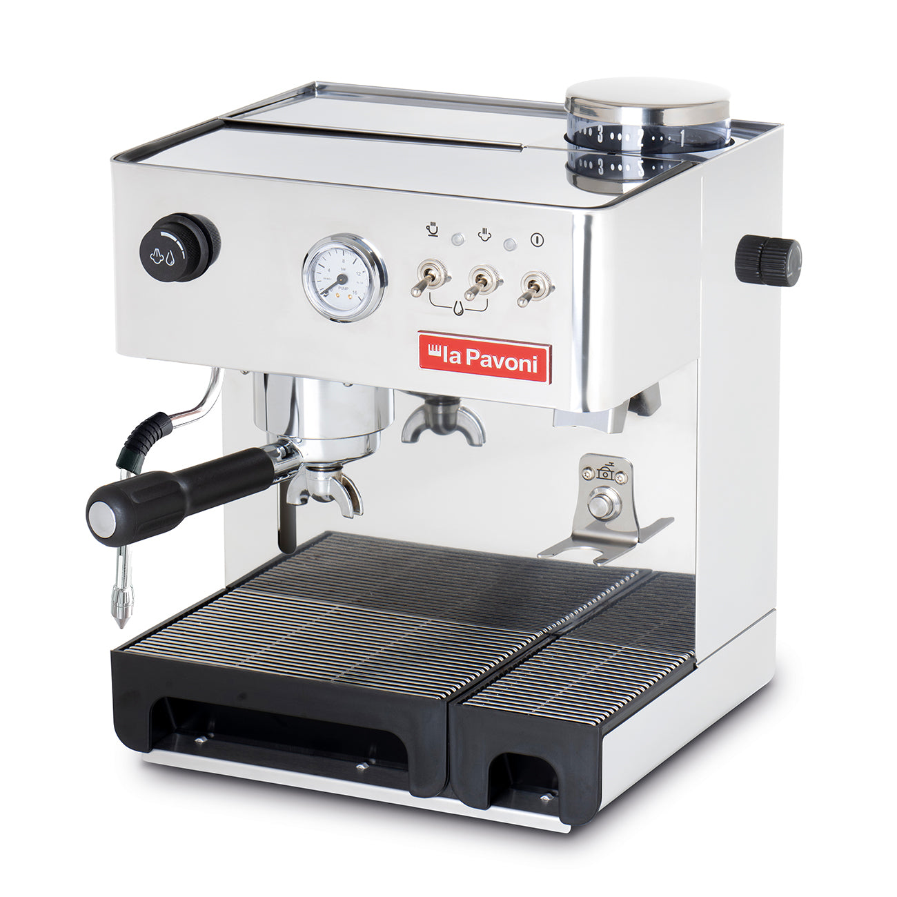 La Pavoni Domus Bar Combi Espresso Machine - Stainless Steel