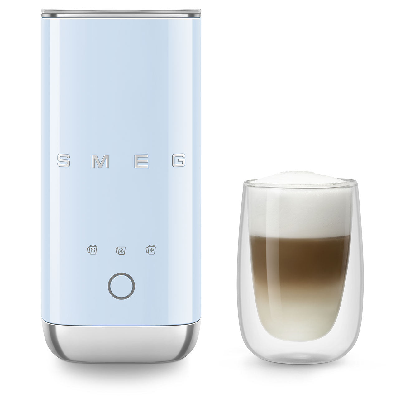 Electric Milk Frother - Pastel Blue