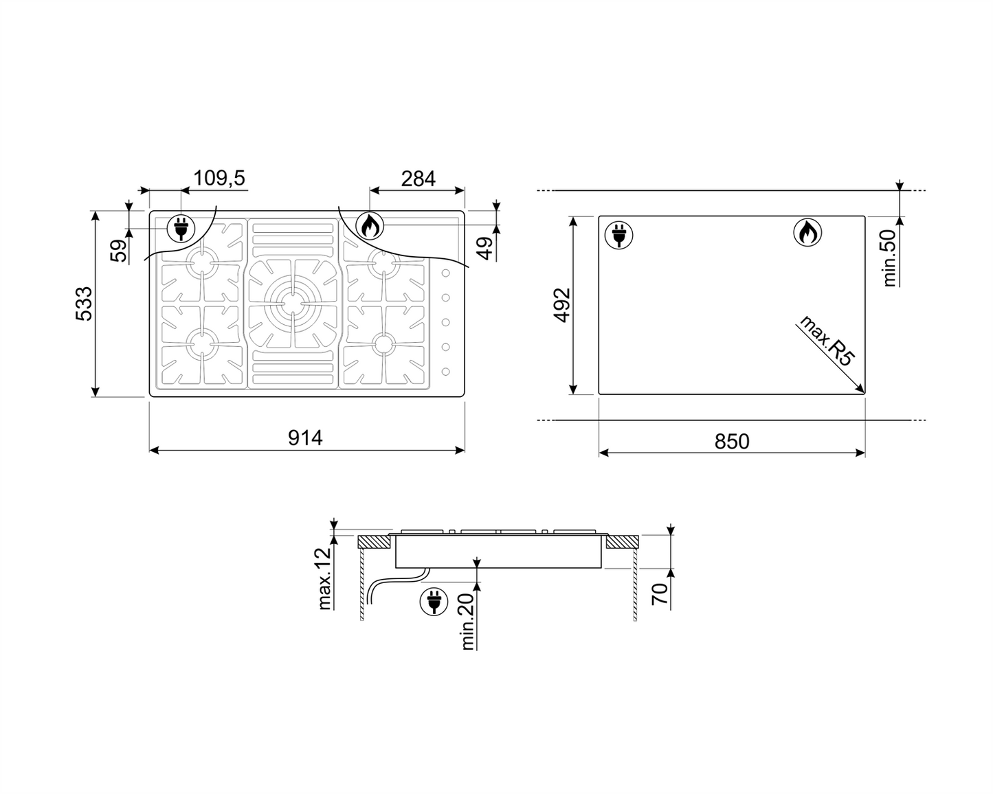 Classic 36" Gas Cooktop