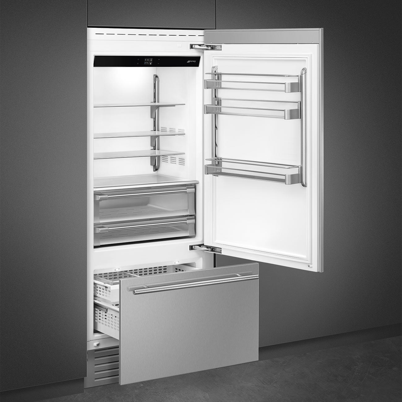 36" Built-In Fridge with Convertible Freezer - RIGHT HINGE