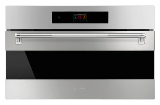 SMEG 30" Compact Speed Oven, Touch Control, Classic Series, Pro Handle