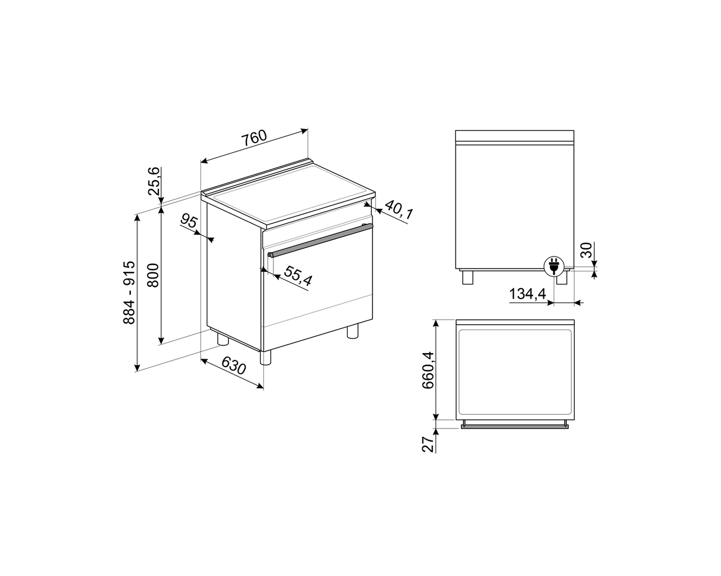Professional Range 30" - Induction
