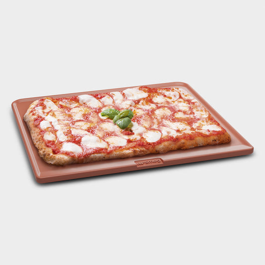 Refractary pizza stone without handles