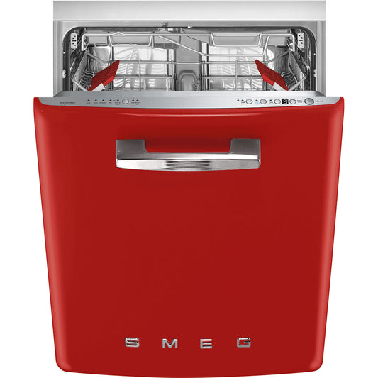 24" Retro Dishwasher -Red