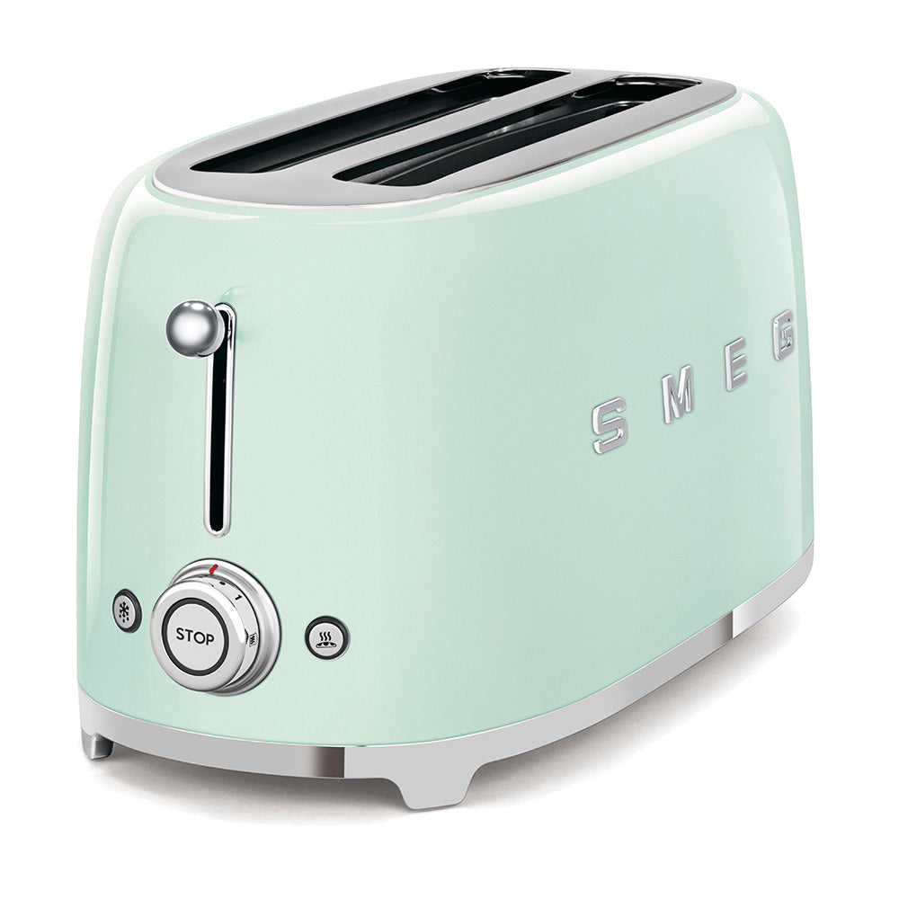 4-Slice Long Slot Toaster - Pastel green