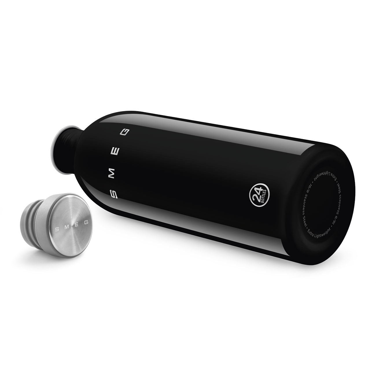 SMEGx24 Water Bottle Black 1L - WBF02BL