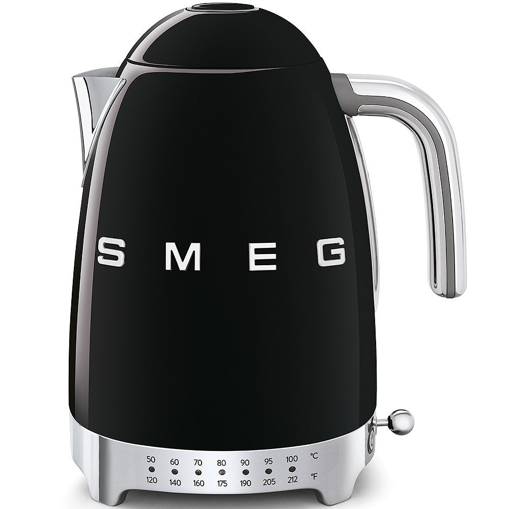 SMEG Electric Kettle Variable Temperature 1.7L Black SMEG Shop