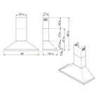 SMEG Portofino 48" Wall Hood (Stainless Steel)