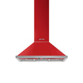 SMEG Portofino 36" Wall Hood (Red)