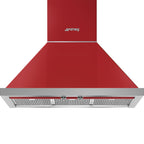 SMEG Portofino 30" Wall Hood (Red)