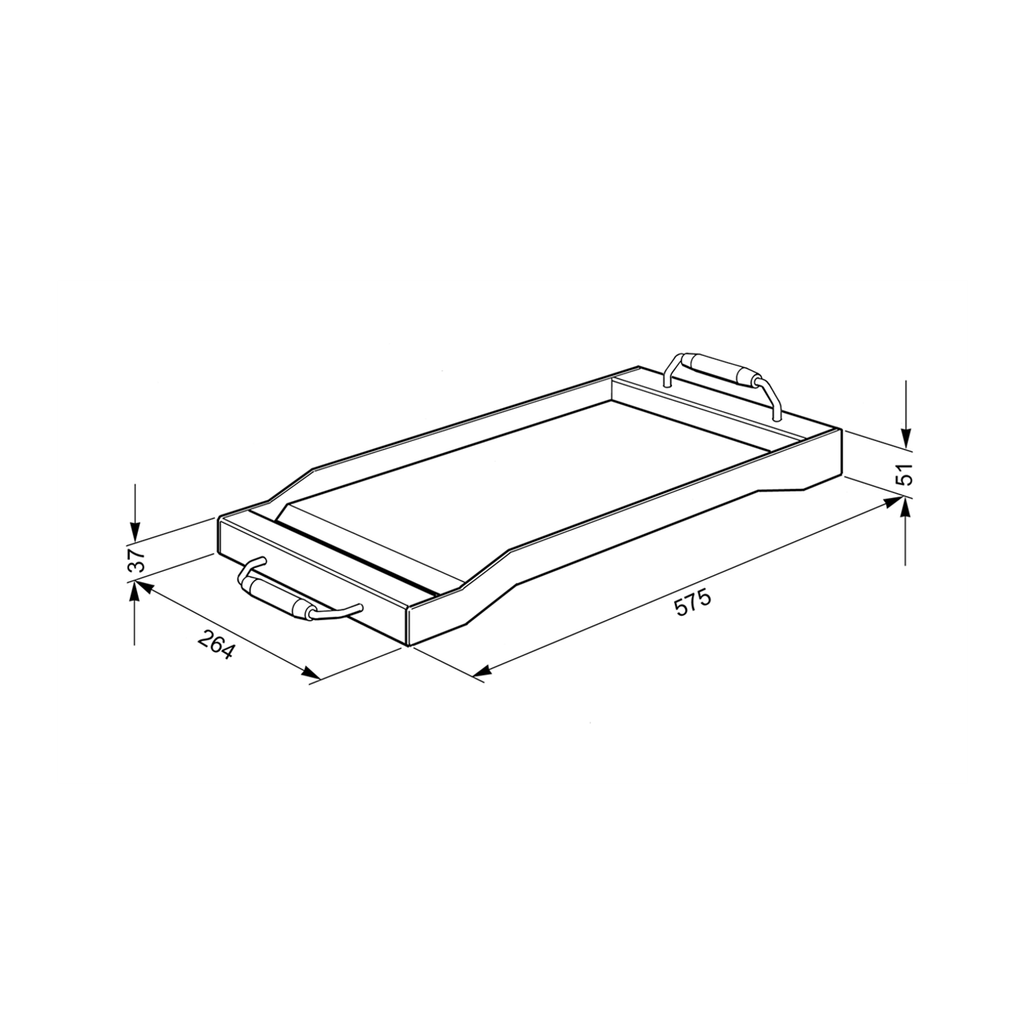 SMEG Tepanjaki Grill Plate for Range and Cooktop