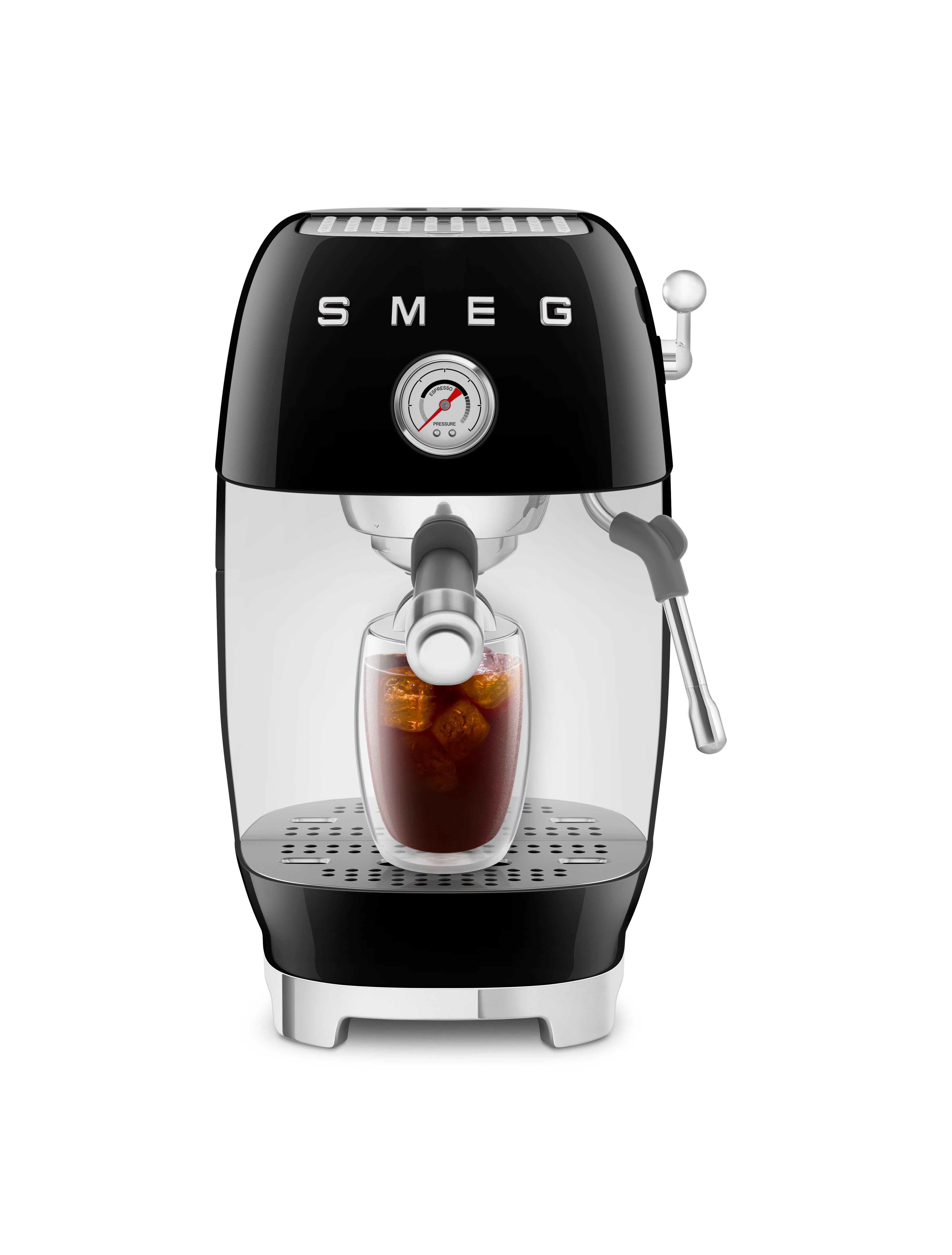 SMEG Manual Espresso Coffee Machine with Cold Brew (Black)