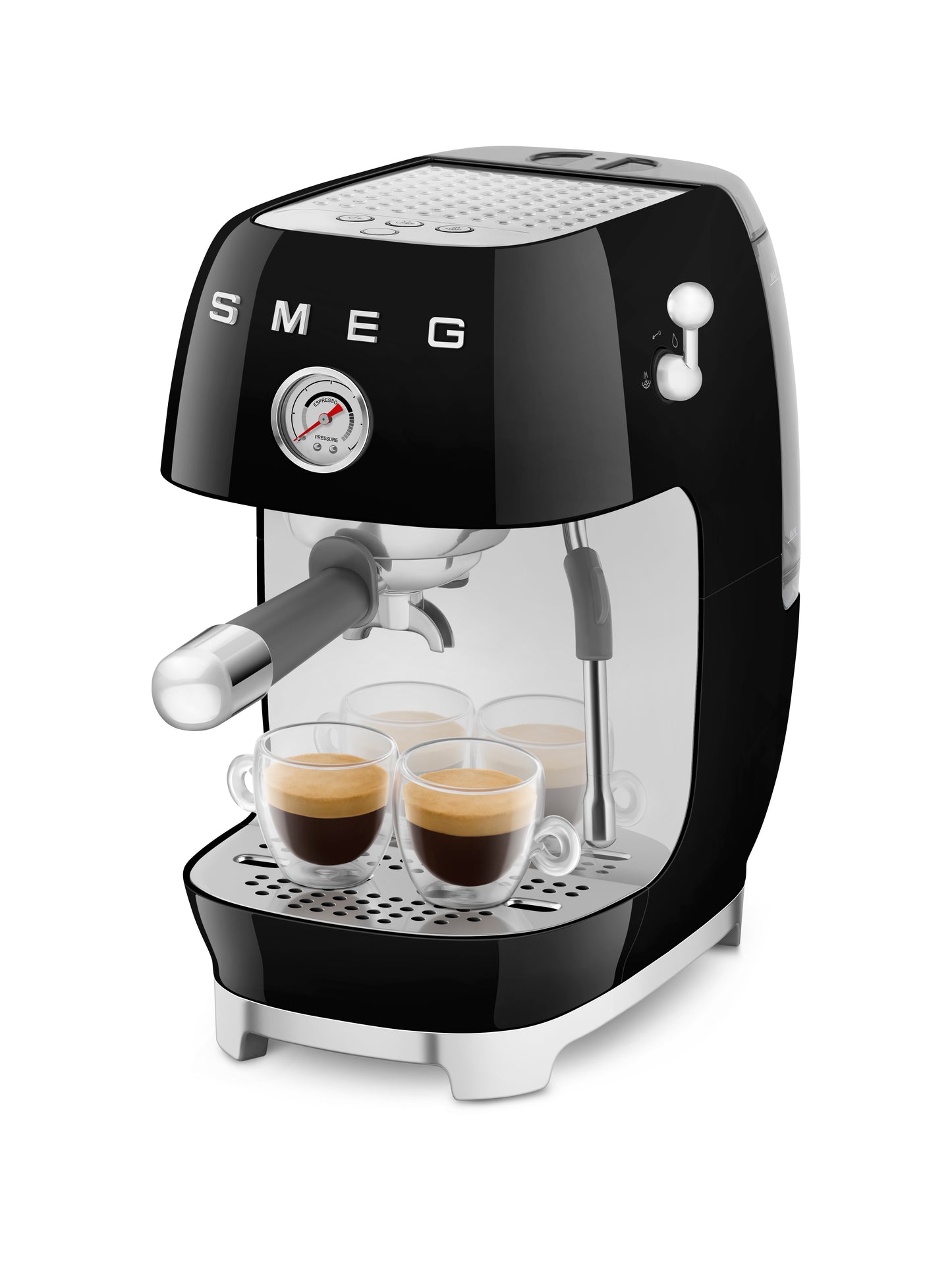 Manual Espresso Coffee Machine With Cold Brew - Black