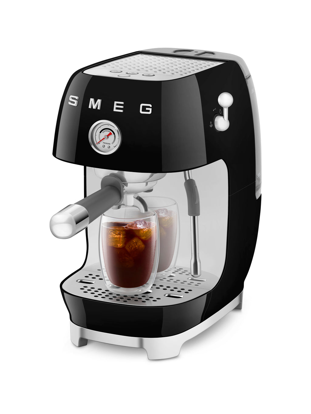 SMEG Manual Espresso Coffee Machine with Cold Brew (Black)
