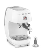 SMEG Manual Espresso Coffee Machine with Cold Brew (White)
