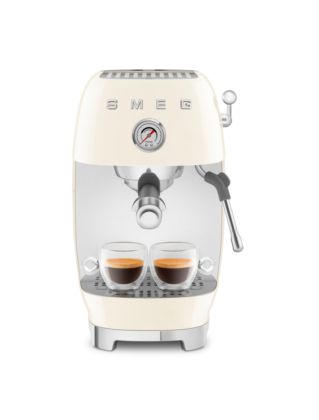 SMEG Manual Espresso Coffee Machine with Cold Brew (Cream)