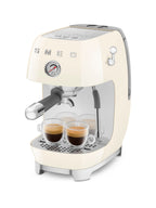 SMEG Manual Espresso Coffee Machine with Cold Brew (Cream)
