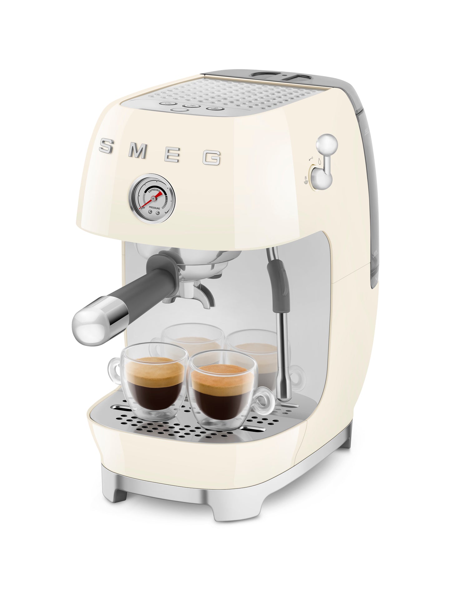 Manual Espresso Coffee Machine With Cold Brew - Cream