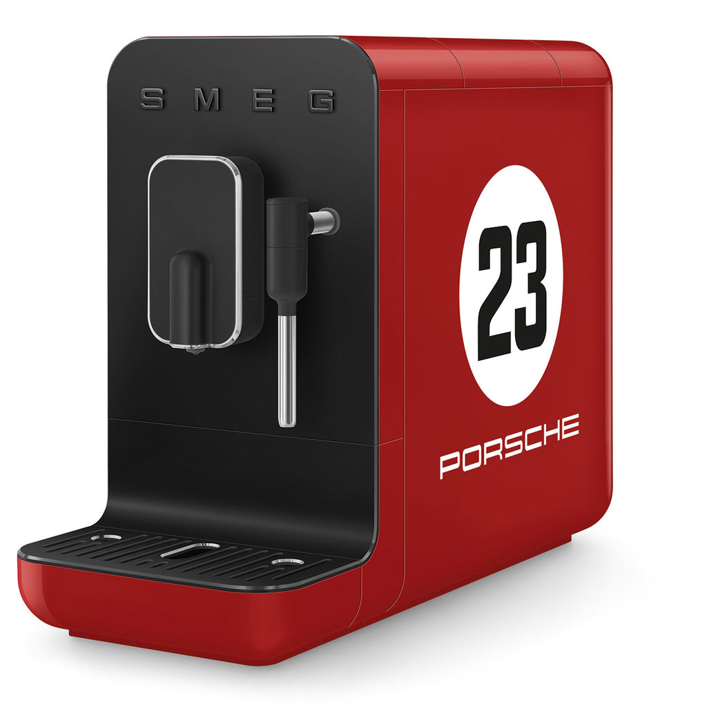 Porsche x SMEG Automatic Espresso Coffee Machine with Milk Frother 917 Salzburg Limited Edition (Red)