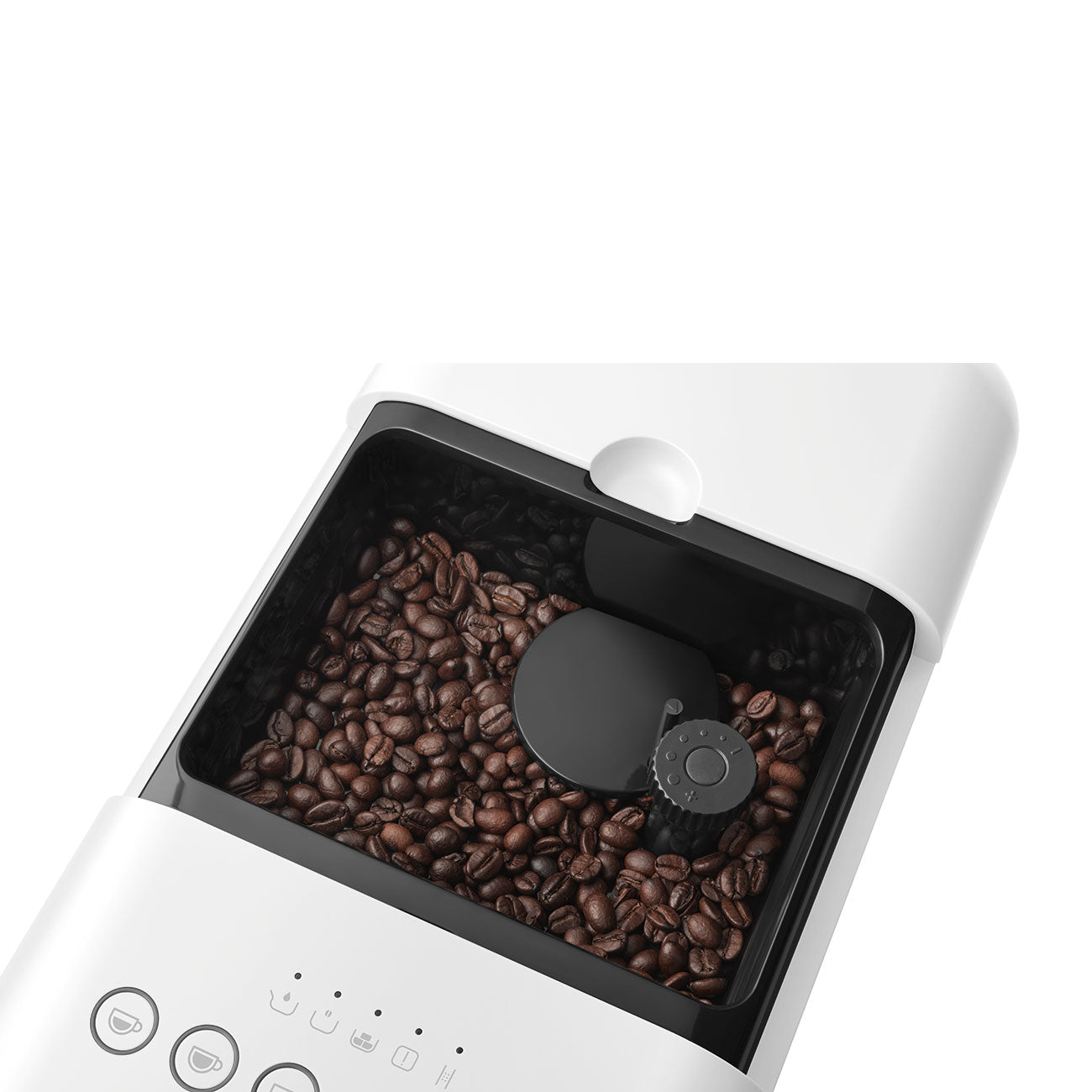 Automatic Coffee Machine with Milk Auto Milk Frother - Matte White