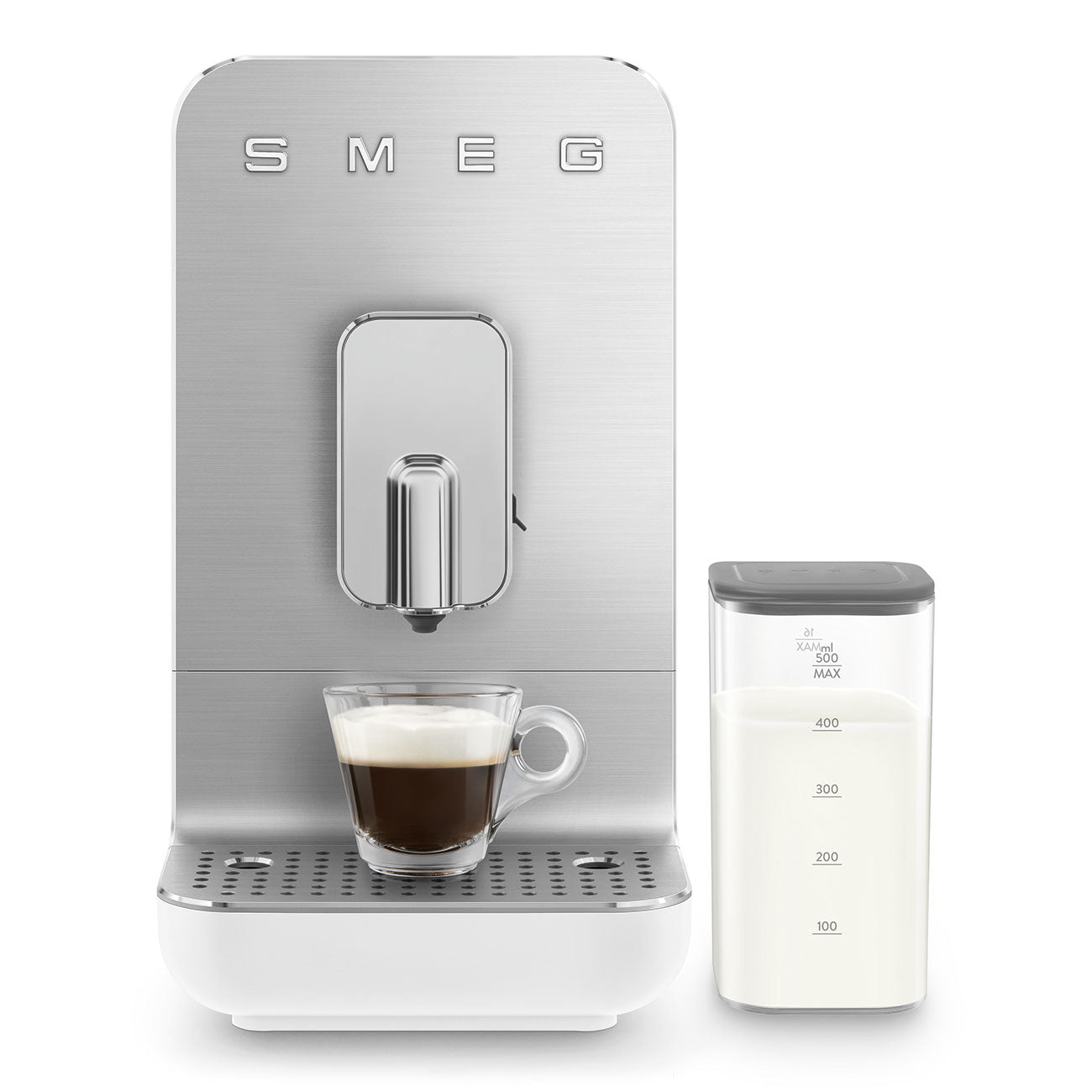 Automatic Coffee Machine with Milk Auto Milk Frother - Matte White