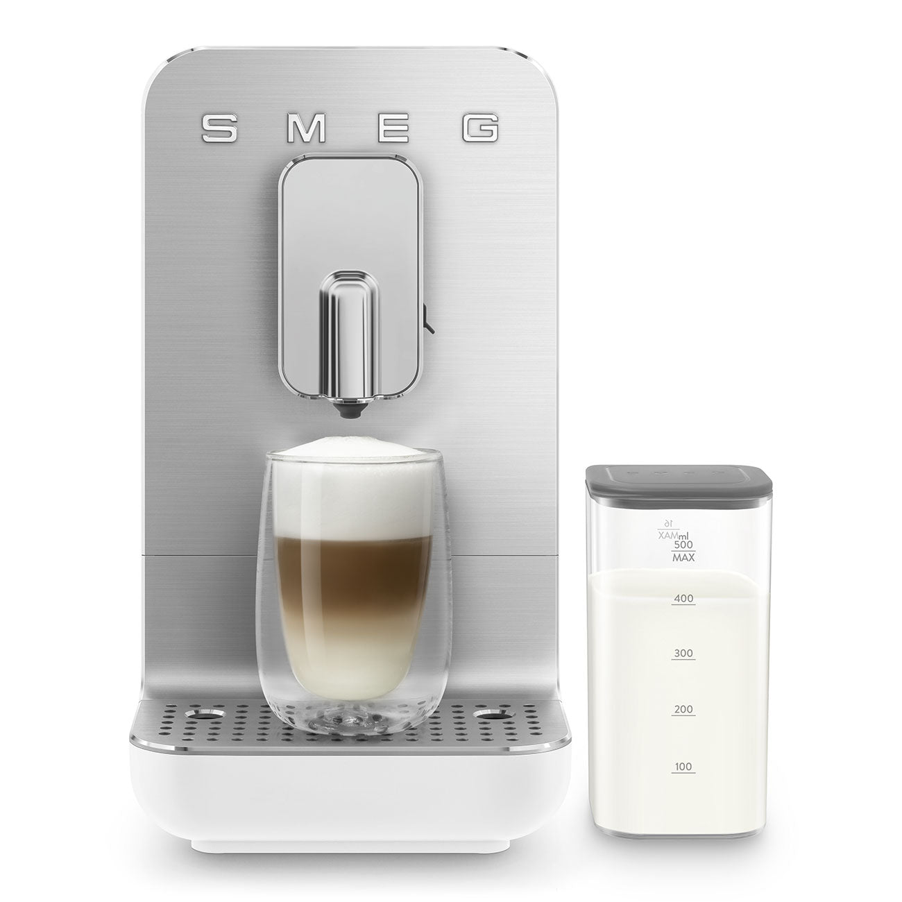 Automatic Coffee Machine with Milk Auto Milk Frother - Matte White