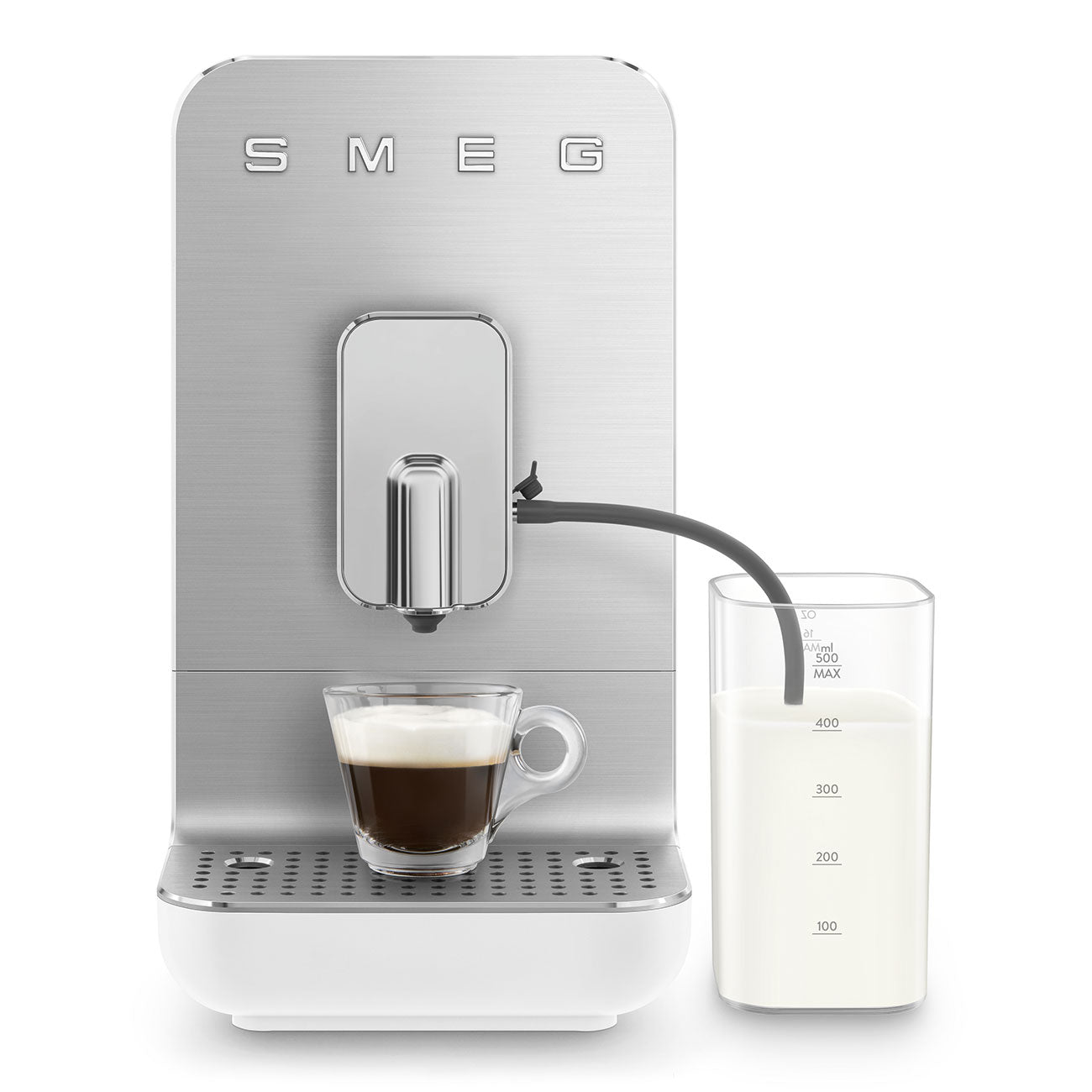 Automatic Coffee Machine with Milk Auto Milk Frother - Matte White