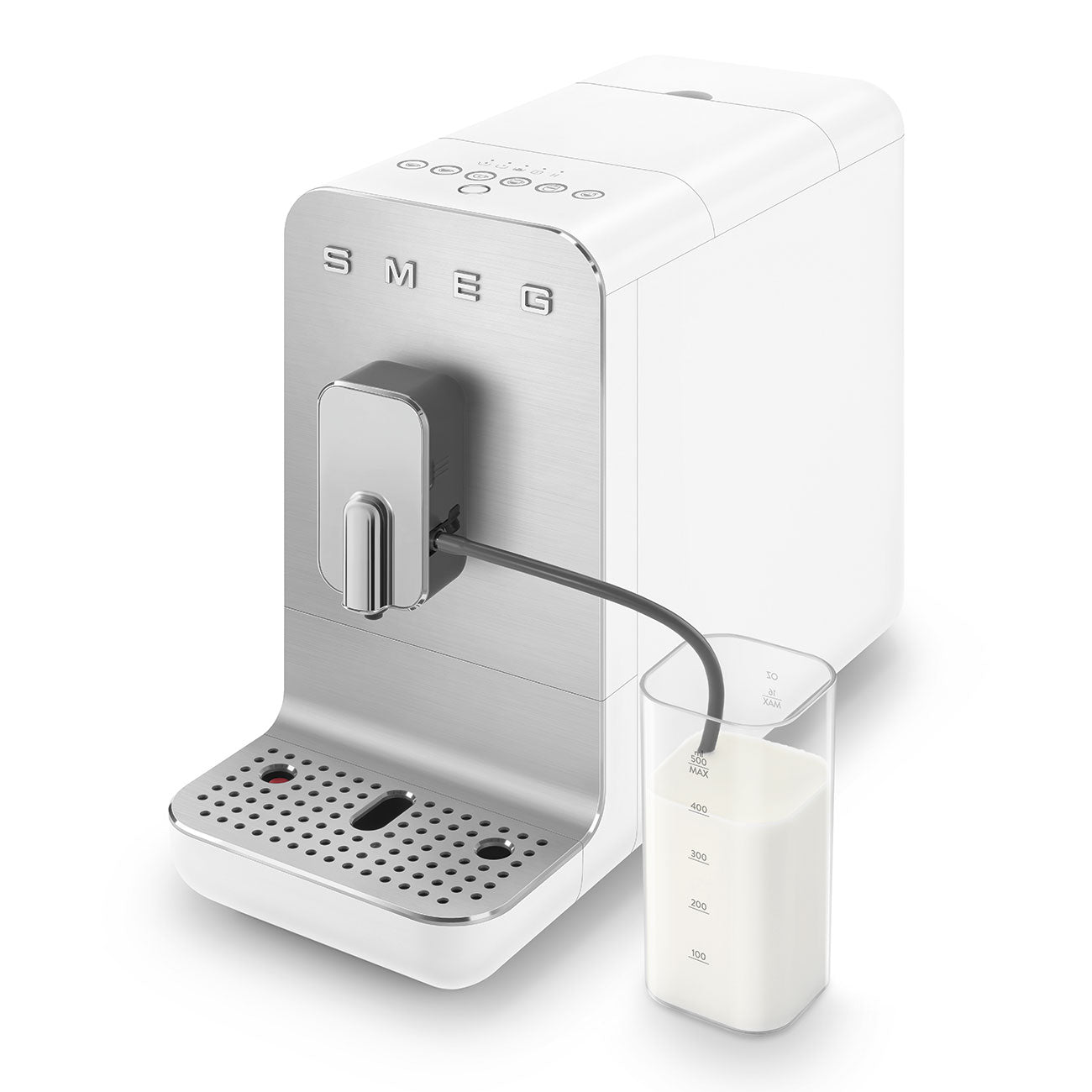 Automatic Coffee Machine with Milk Auto Milk Frother - Matte White