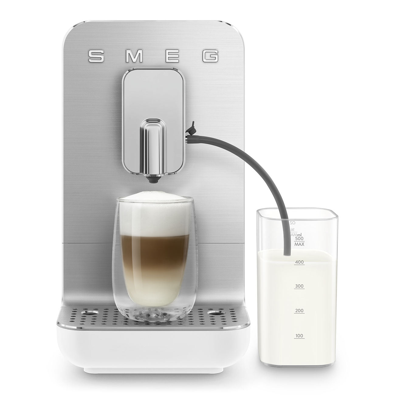 Automatic Coffee Machine with Milk Auto Milk Frother - Matte White