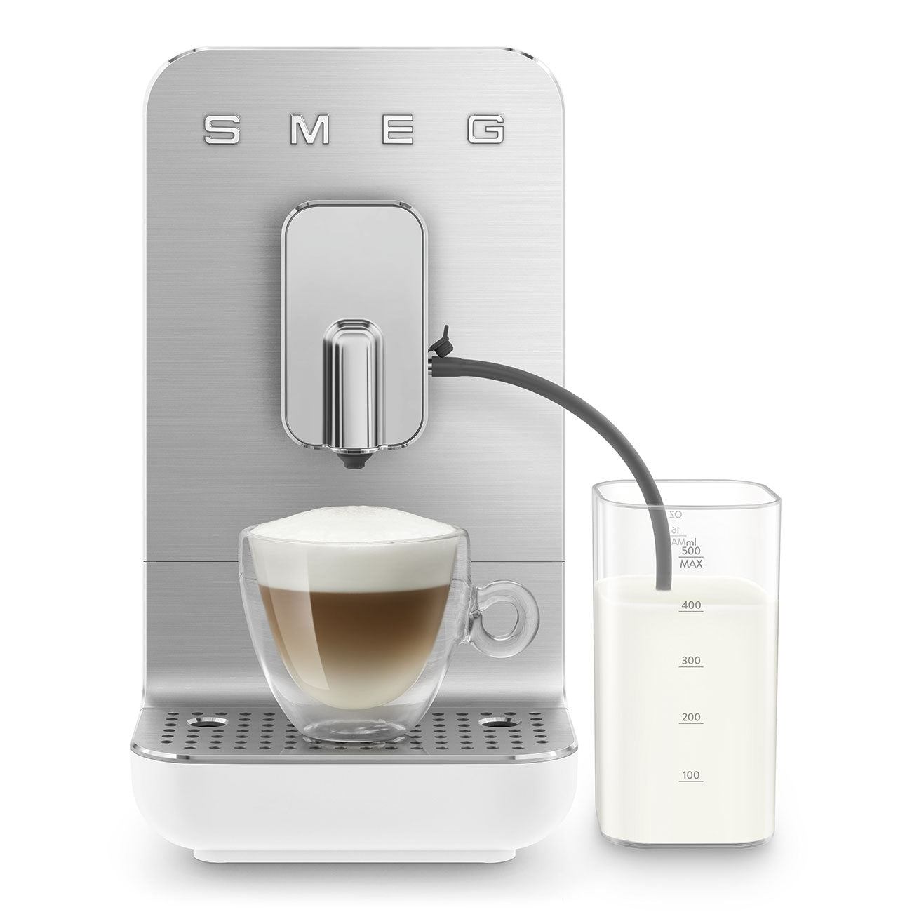 Automatic Coffee Machine with Milk Auto Milk Frother - Matte White