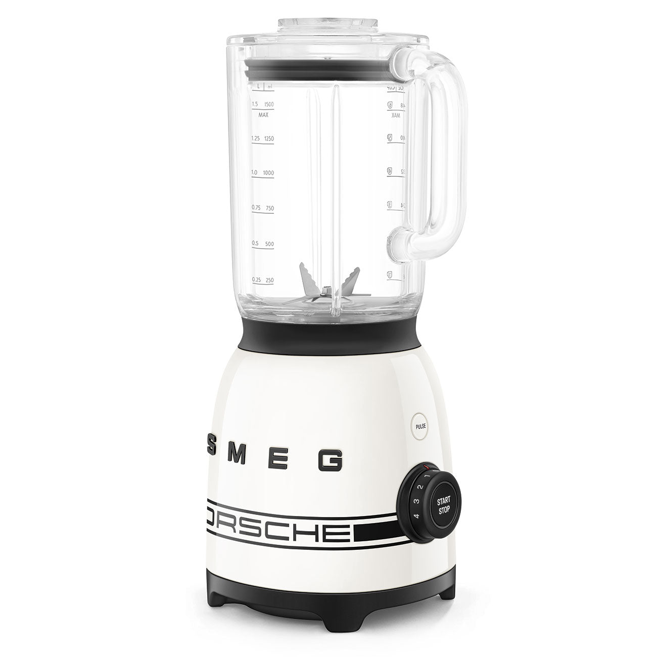 Porsche x SMEG Stand Blender with Glass Jar Carrara Edition (White Metallic)