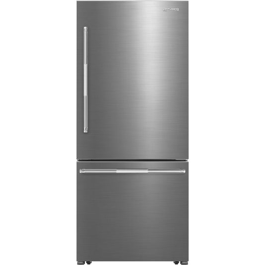 30" Bottom Mount Freestanding Fridge with Auto, Pro Handle