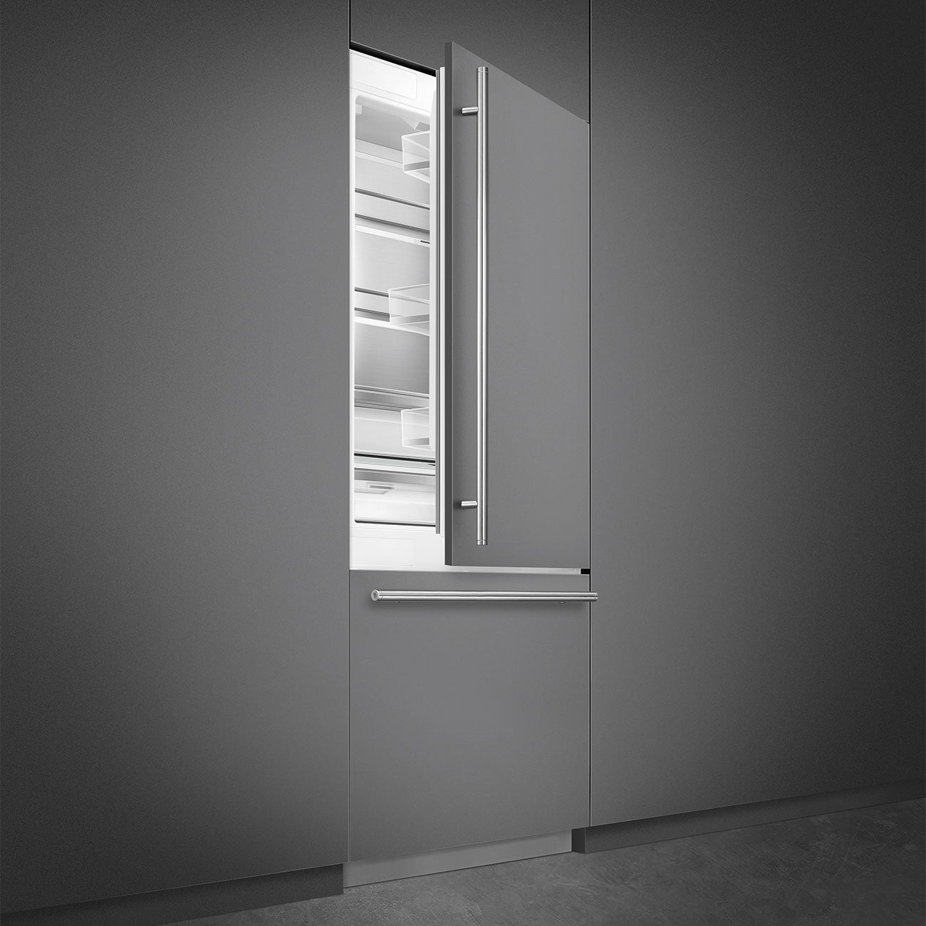 SMEG 36" Built In Fridge Bottom Mount Right Hinge (Panel Ready)