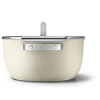 SMEG Casserole with Lid 24cm (Cream)