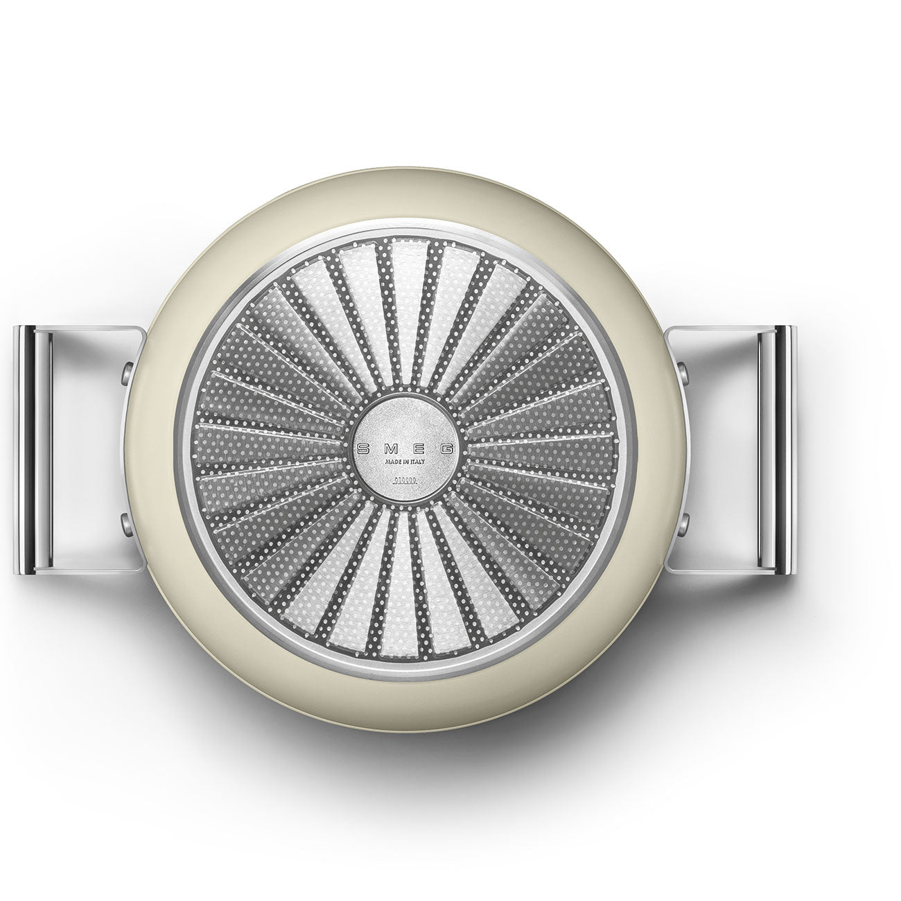 SMEG Casserole with Lid 24cm (Cream)