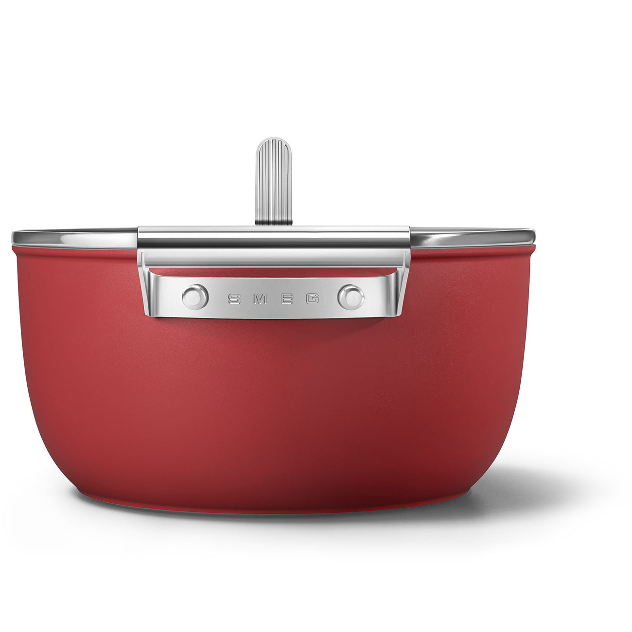 SMEG Casserole with Lid 24cm (Red)