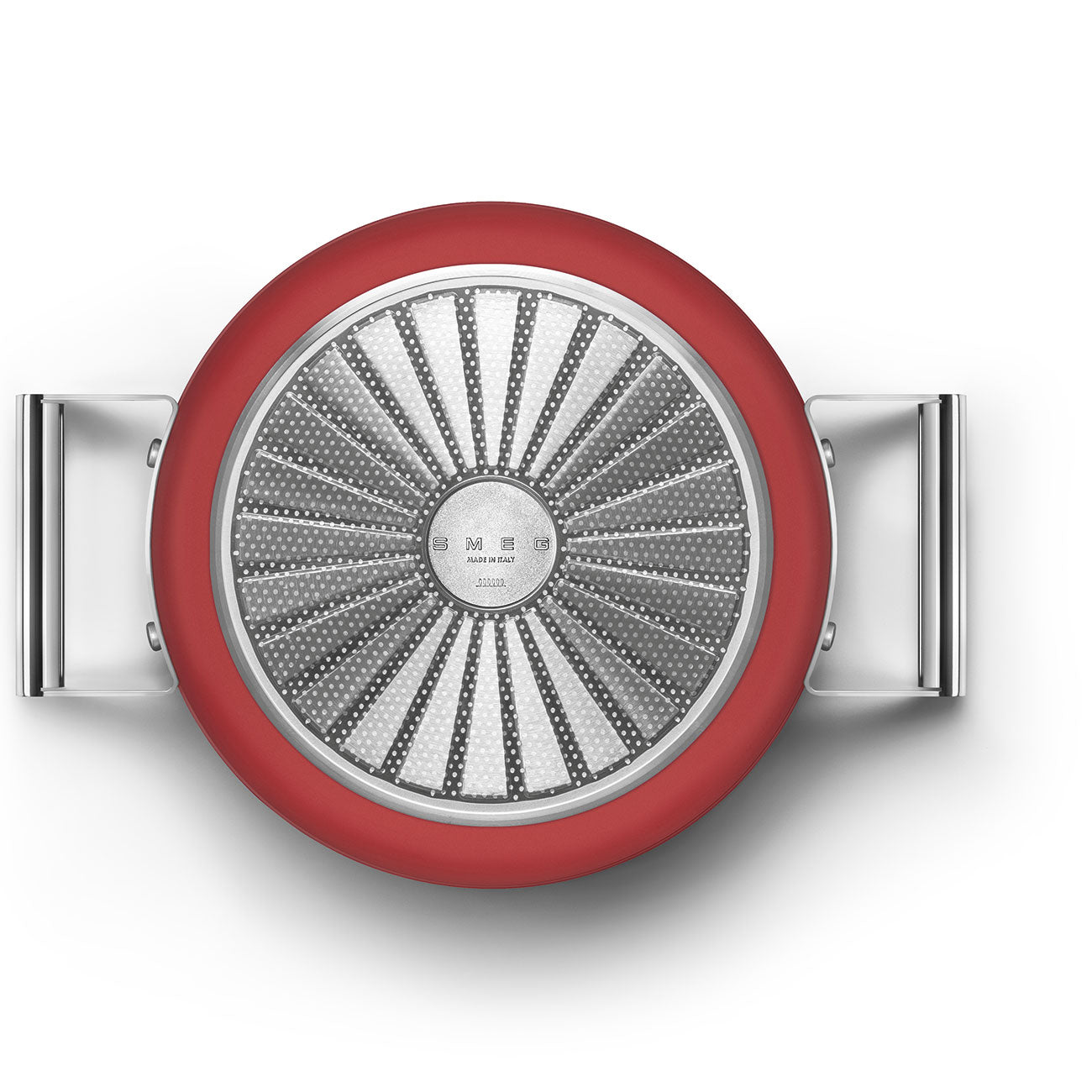 SMEG Casserole with Lid 24cm (Red)