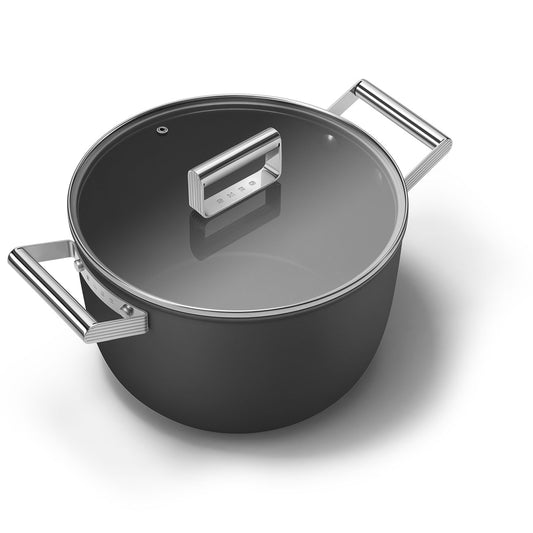 26cm Casserole Dish with Lid - Black