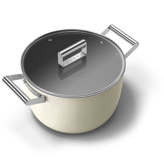 26cm Casserole Dish with Lid - Cream